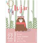 Invitación Bosque BOHO. Pers